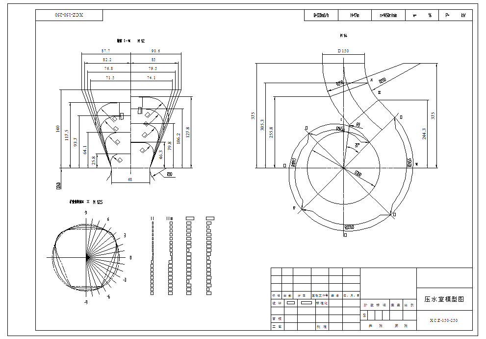 离心泵蜗壳的三维建模图片