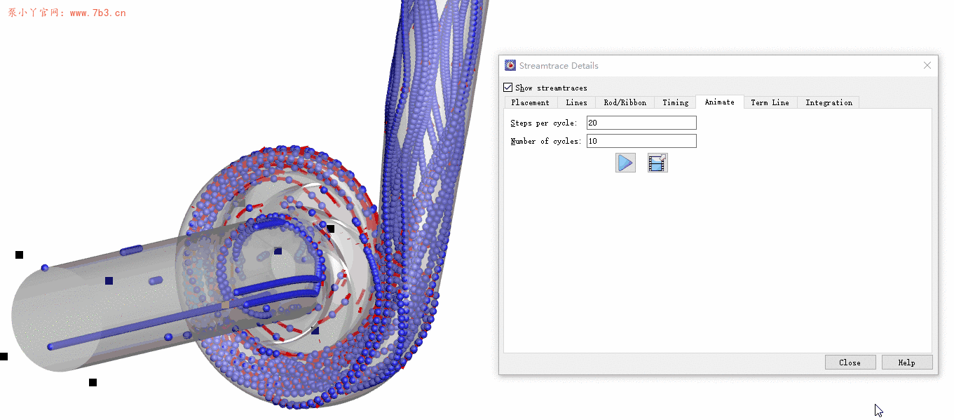 Tecplot：8.流线（Streamtraces）菜单解析