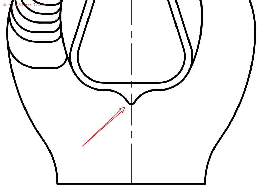 离心泵水力设计碎片知识：1.双吸泵吸水室图解