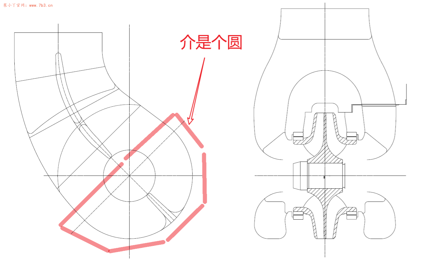 离心泵水力设计碎片知识：2.双吸泵吸水室图解2