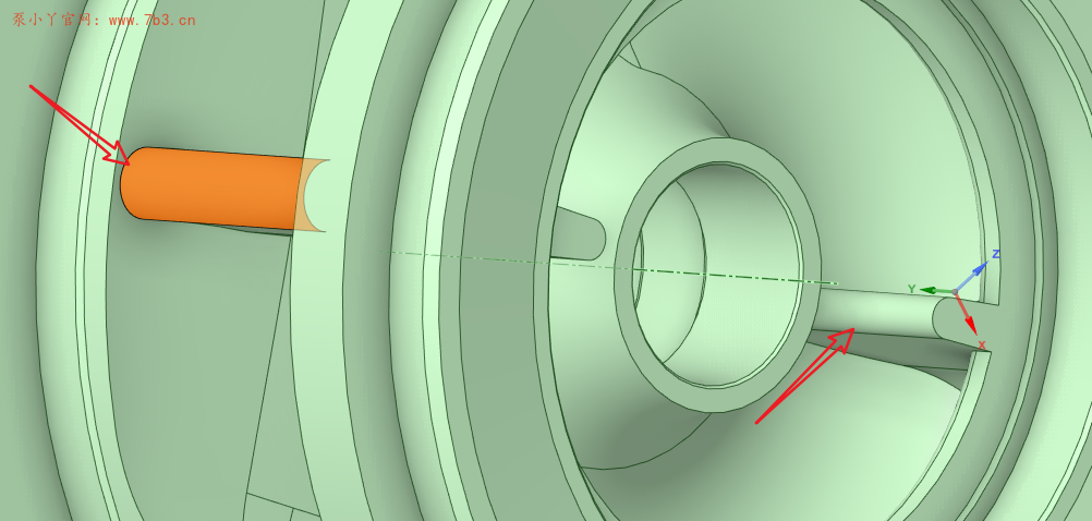 离心泵水力设计碎片知识：3.双吸泵吸水室隔板图解