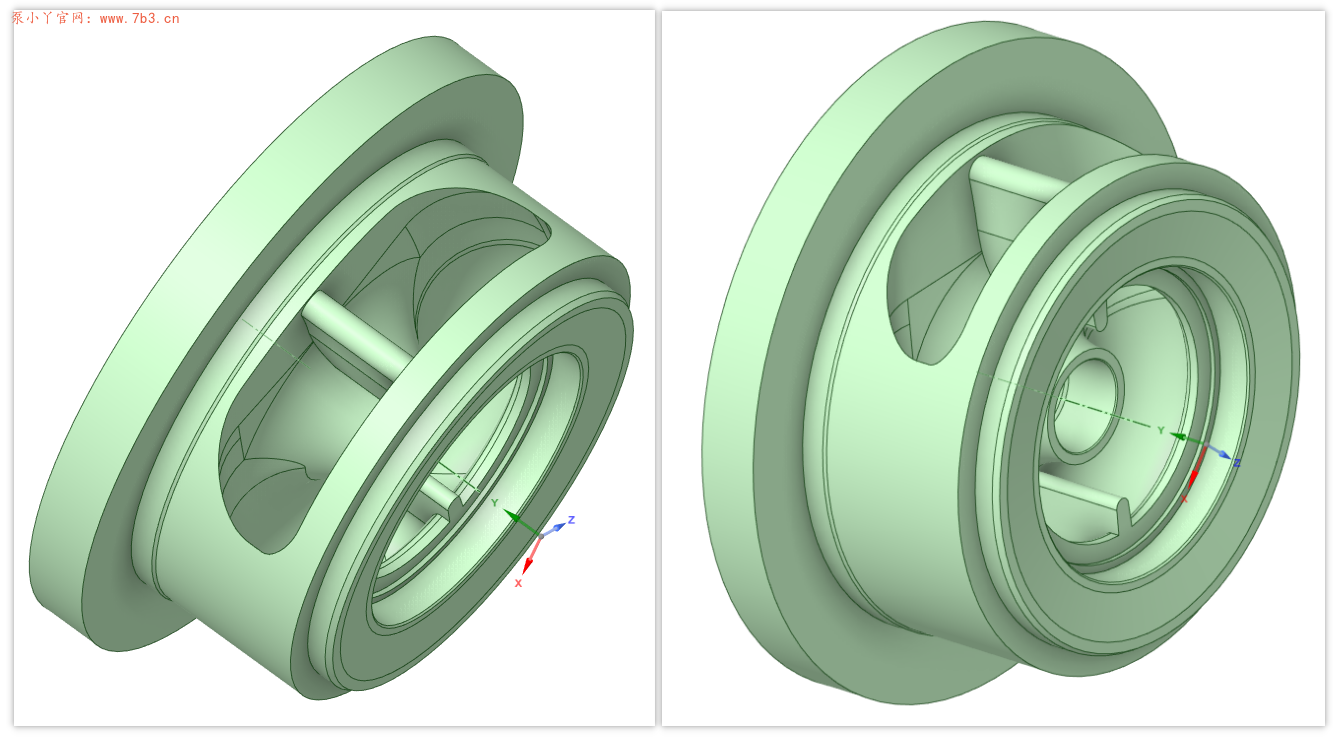 离心泵水力设计碎片知识：3.双吸泵吸水室隔板图解