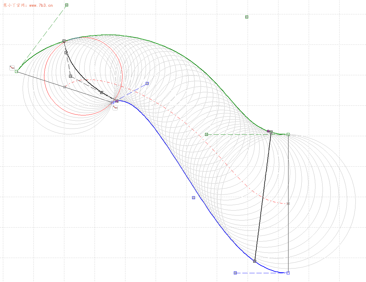 CFturbo子午面设计如何显示过流断面面积圆
