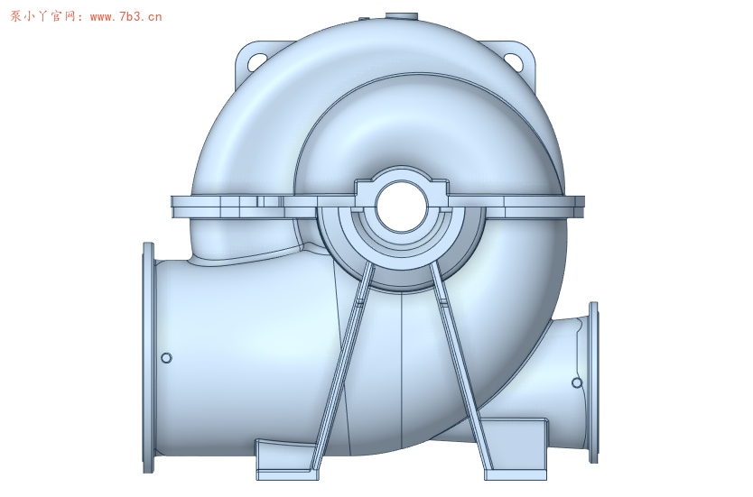 泵三维模型25：BB1泵体及泵盖
