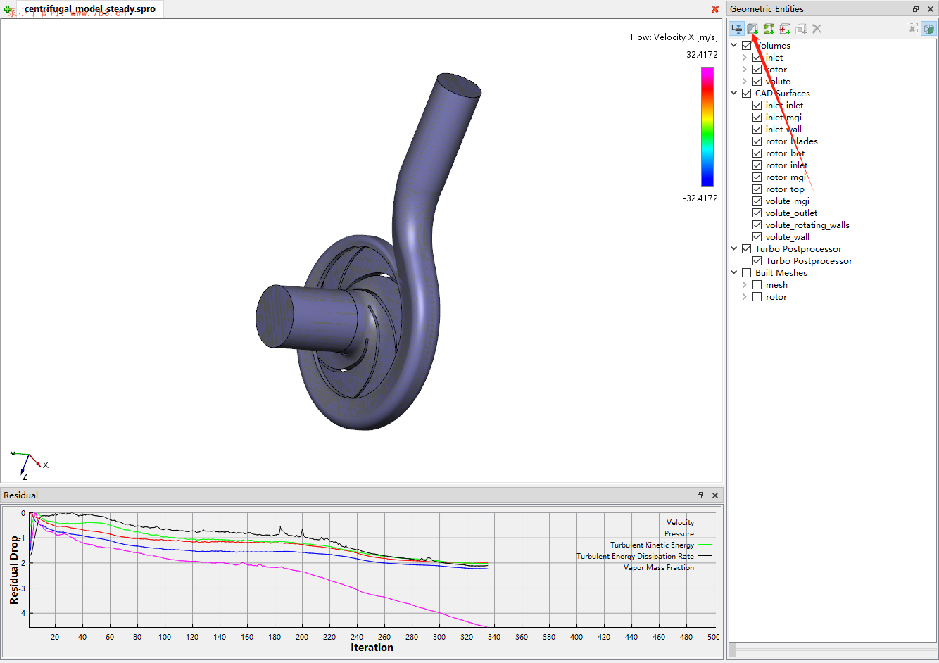 Simerics MP+6.0如何创建切面云图