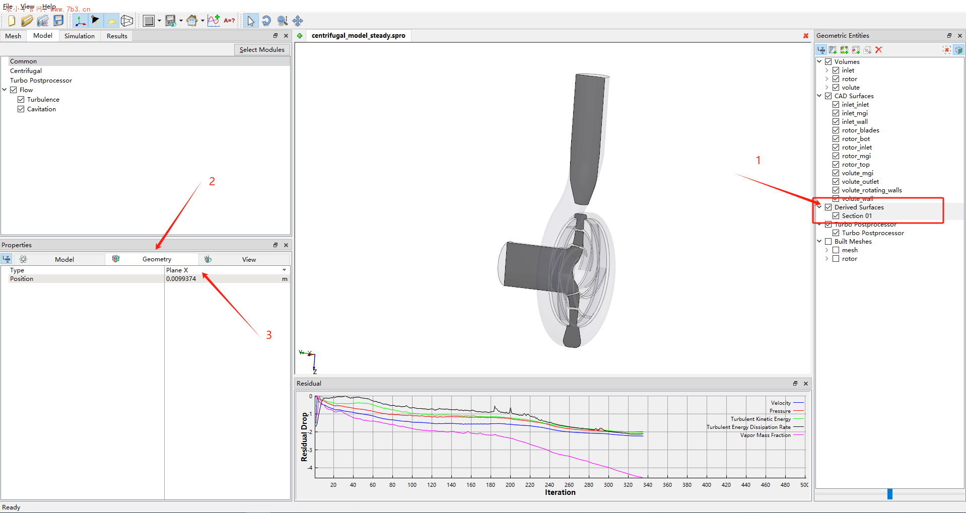 Simerics MP+6.0如何创建切面云图