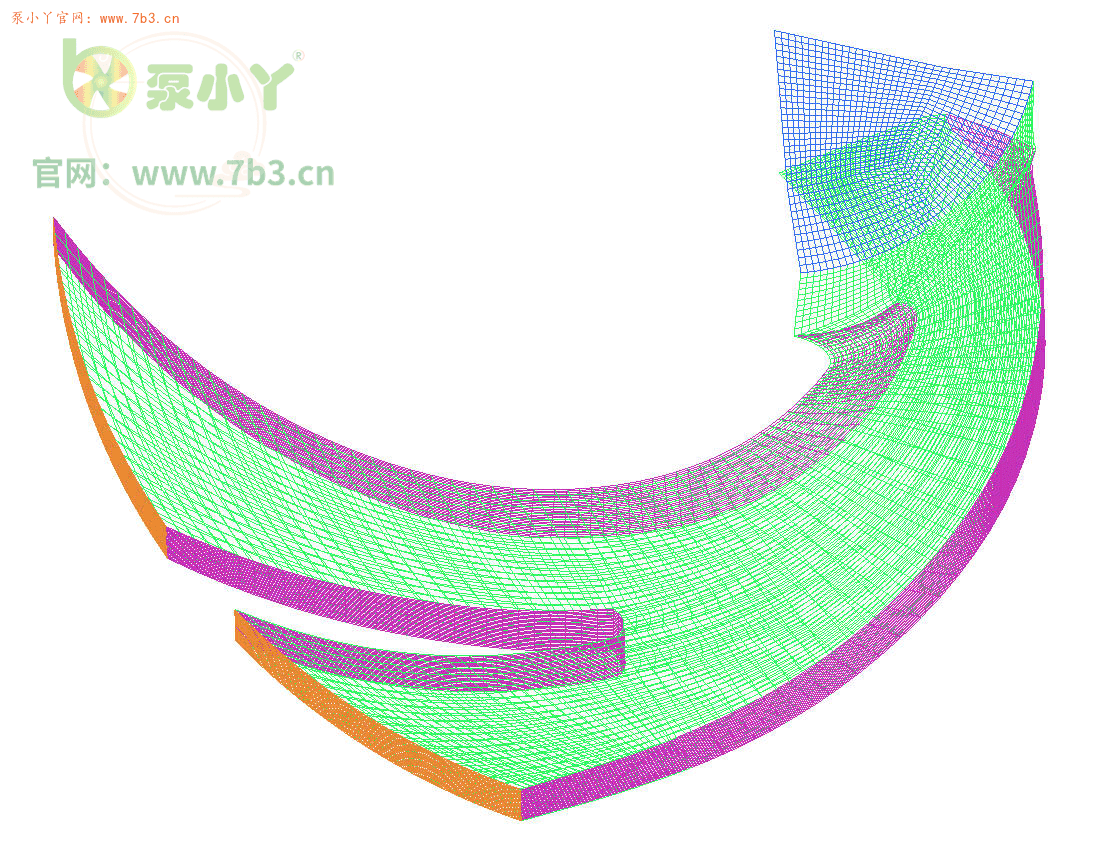 分享一套ICEM离心泵的全结构化网格