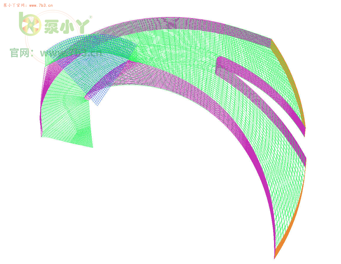分享一套ICEM离心泵的全结构化网格