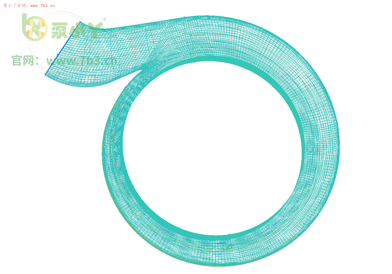 分享一套ICEM离心泵的全结构化网格