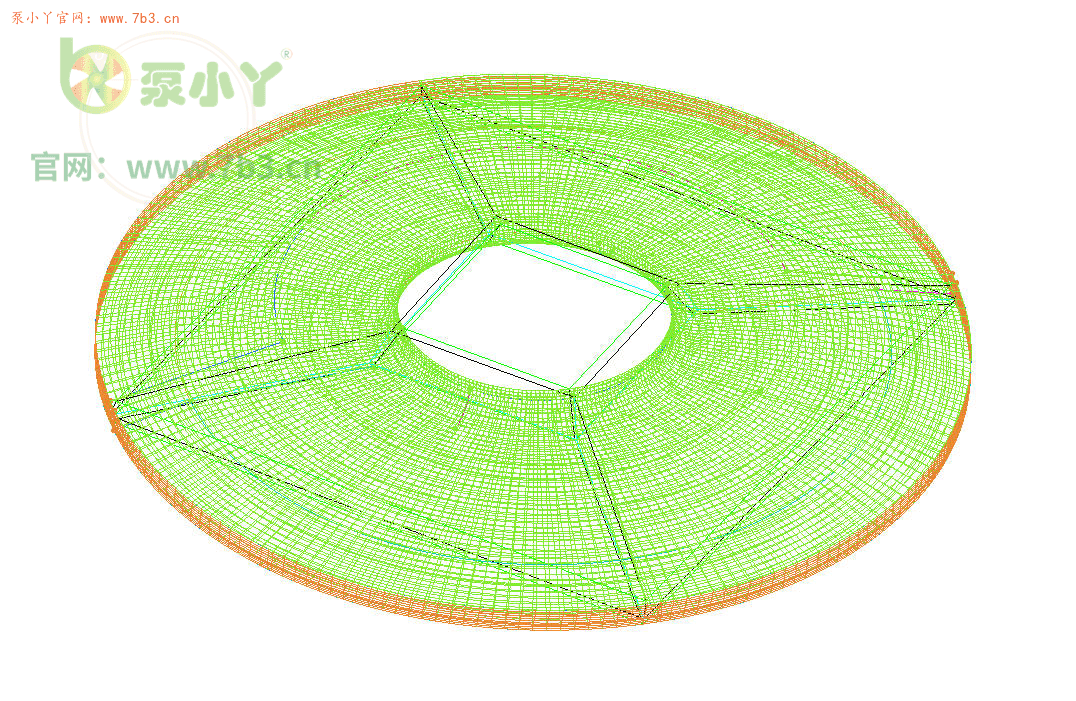 分享一套ICEM离心泵的全结构化网格