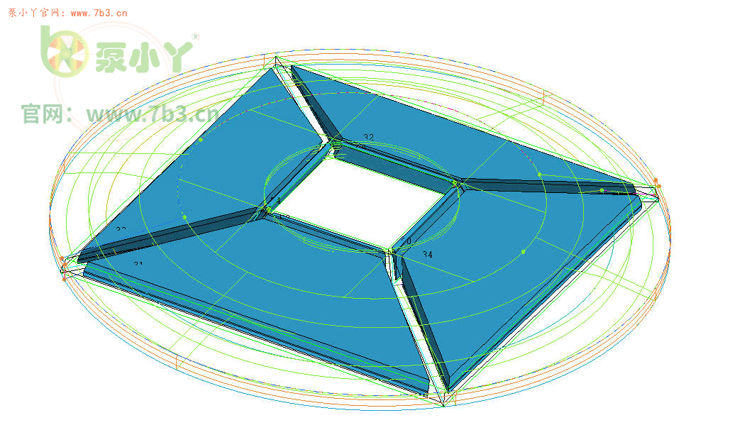 分享一套ICEM离心泵的全结构化网格
