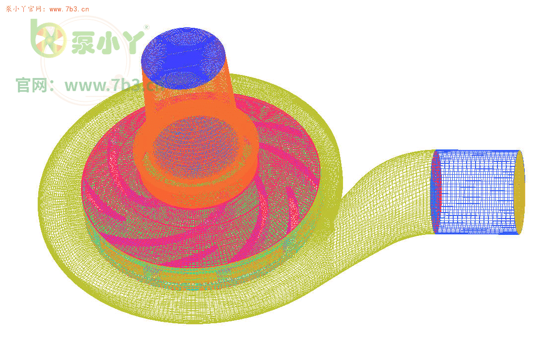 分享一套ICEM离心泵的全结构化网格